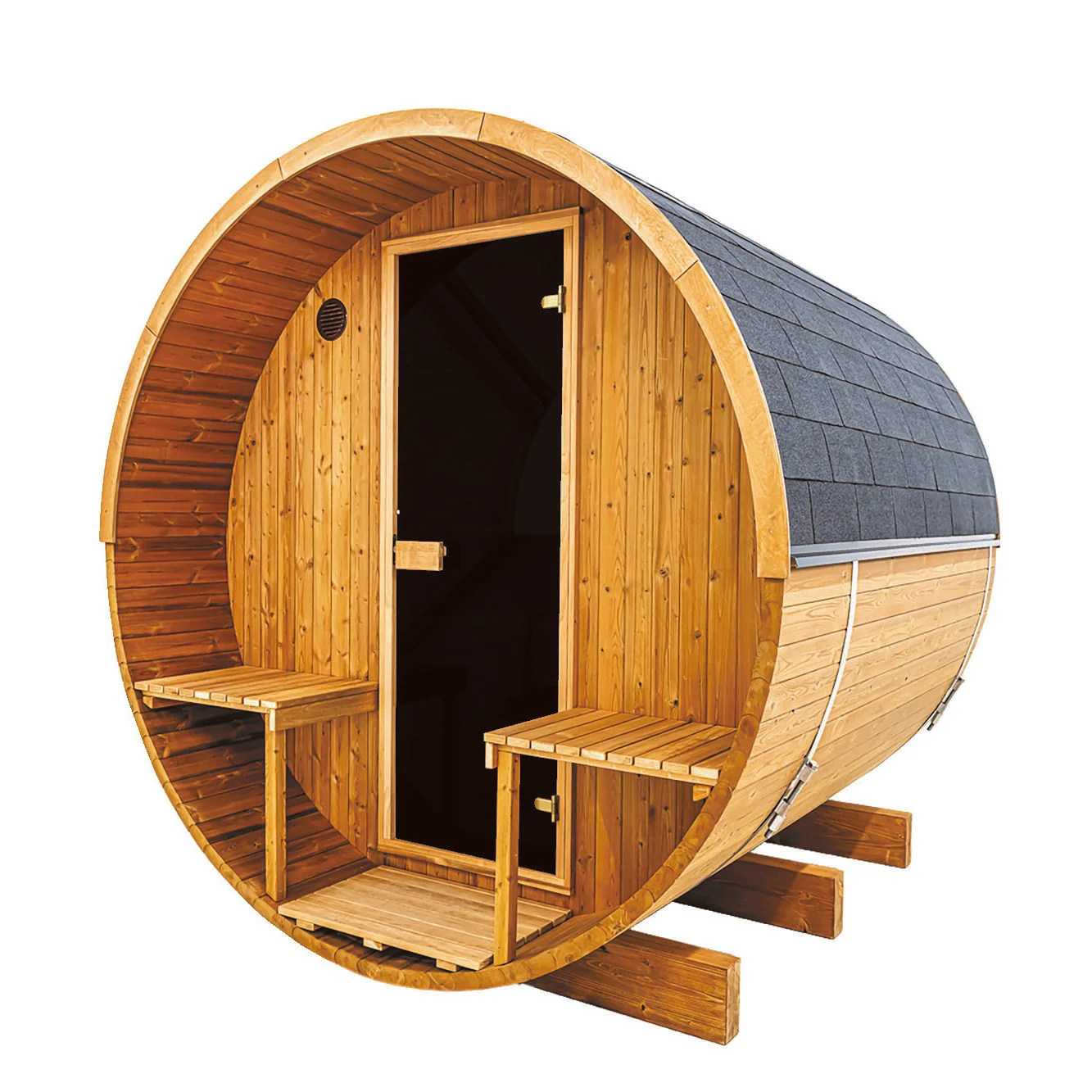 Hekla Barrel 210 - 4 Person Outdoor Sauna - Image 3